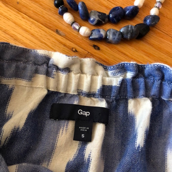 πΊ GAP Blue & White Zigzag Design Summer Dress S!! - Picture 3 of 6